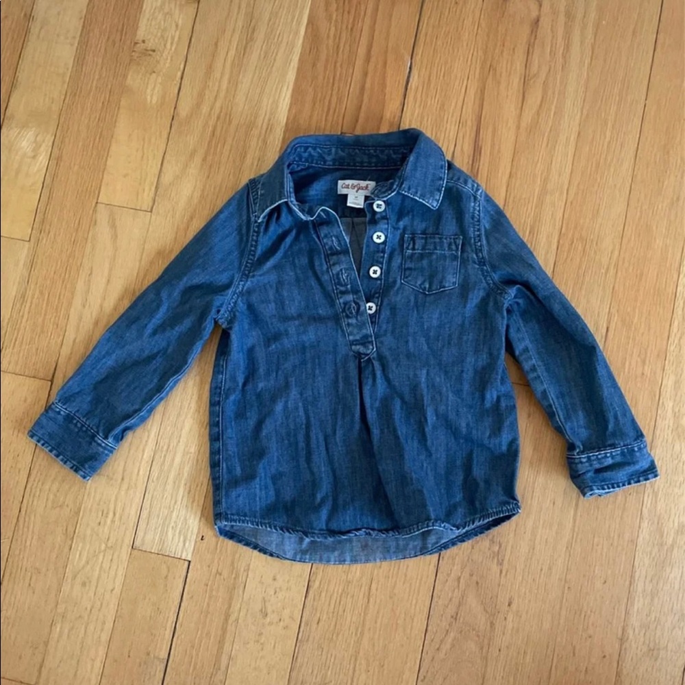NWOT cat & jack button down shirt 2t